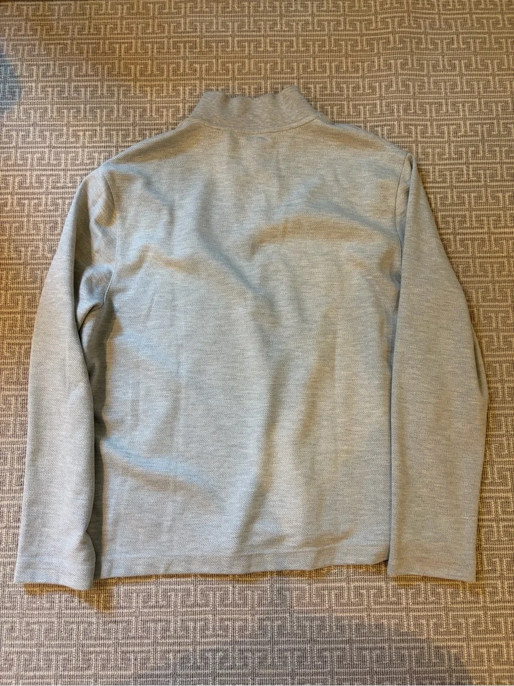 Ted Baker Men’s Light Gray Quarter-Zip Sweater